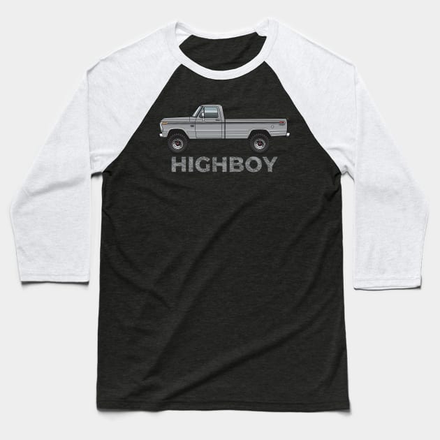 Highboy Gray Baseball T-Shirt by JRCustoms44